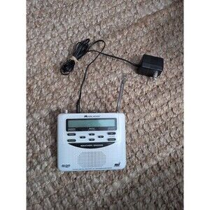Midland WR-120 All Hazard Digital Weather Radio Public Alert NOAA White